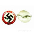 Germany metal brass Nickel plated Glass paint  Metal Pin Ba